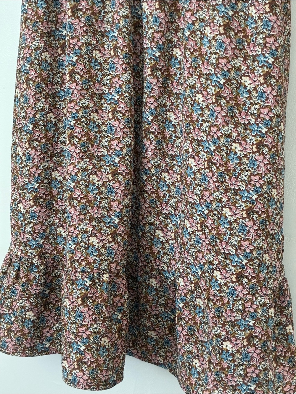 Monteau medium Floral Print dress in Pink, Blue & Brown
